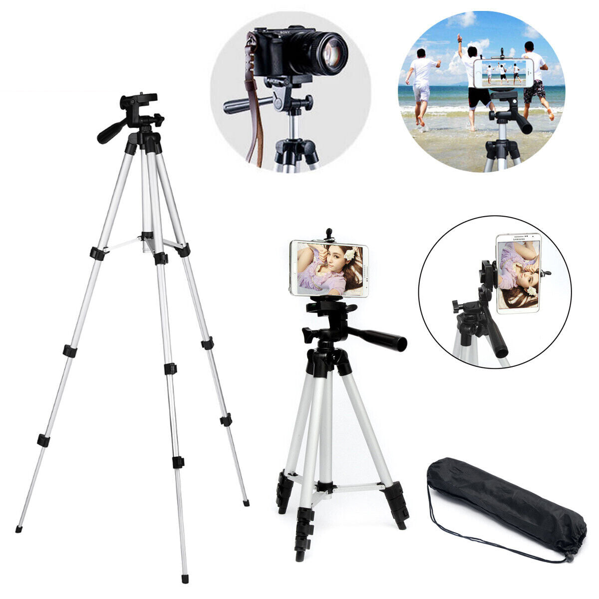 Professional Camera Tripod Stand Holder Mount For Cell Phone, Portable Tripod, Mobile Phone Live Stream Holder, Camera Tripod My Store