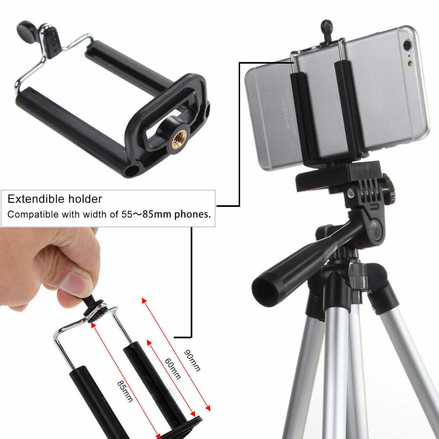 Professional Camera Tripod Stand Holder Mount For Cell Phone, Portable Tripod, Mobile Phone Live Stream Holder, Camera Tripod My Store