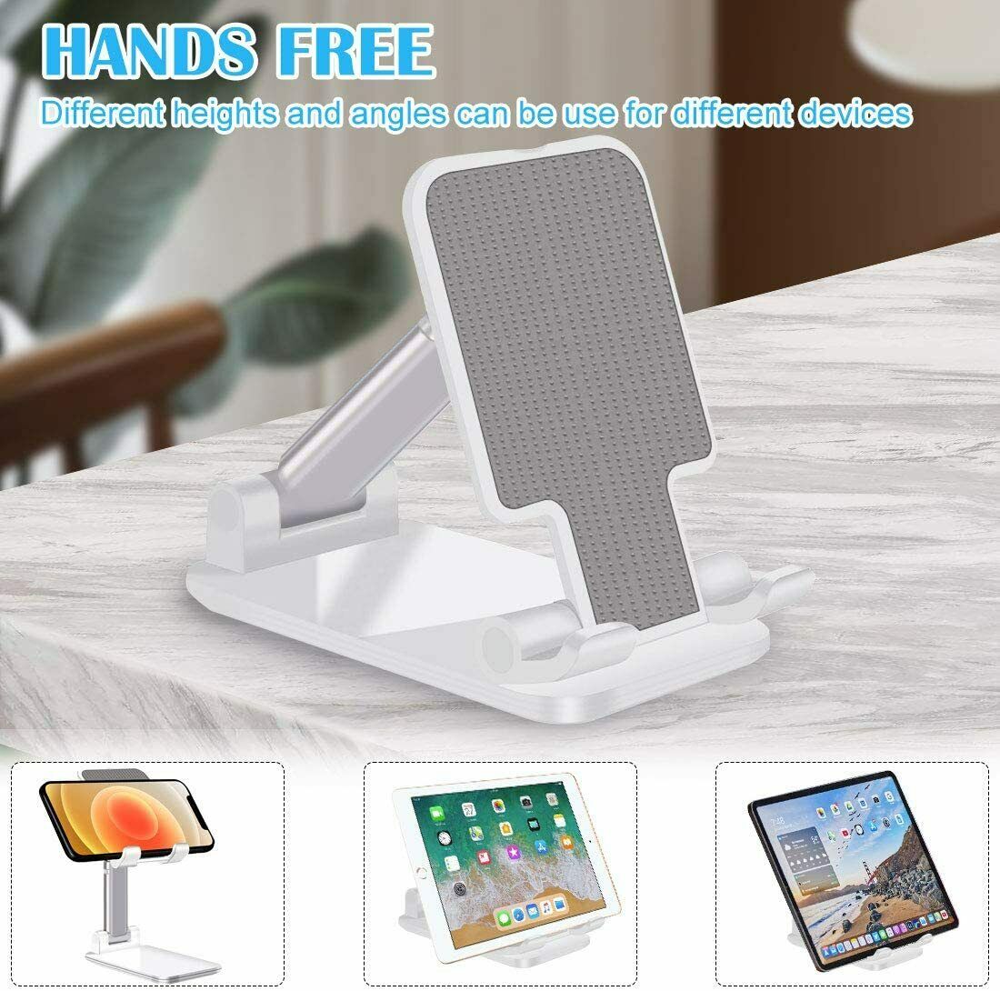 Cell Phone Stand Desktop Holder Tablet Stand Mount Mobile Phone Desktop Tablet Holder Table Cell Foldable Extend Support Desk Mobile Phone Holder Stand My Store