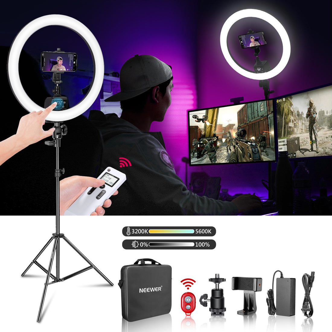 18 Ring Light LED Fill Light Mobile Phone Video Shooting Photo Photography Light My Store