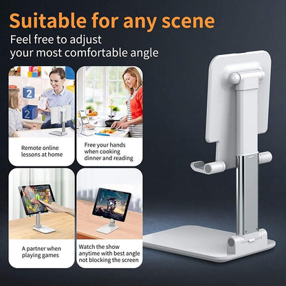 Cell Phone Stand Desktop Holder Tablet Stand Mount Mobile Phone Desktop Tablet Holder Table Cell Foldable Extend Support Desk Mobile Phone Holder Stand My Store