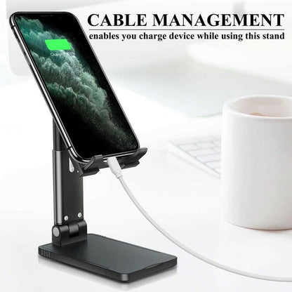 Cell Phone Stand Desktop Holder Tablet Stand Mount Mobile Phone Desktop Tablet Holder Table Cell Foldable Extend Support Desk Mobile Phone Holder Stand My Store